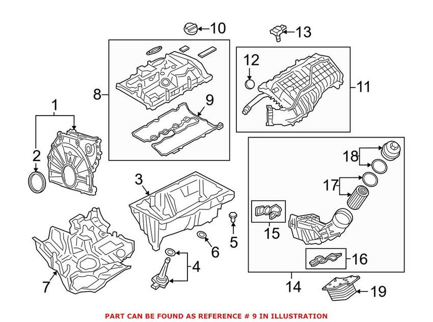 BMW Valve Cover Gasket 11128618519